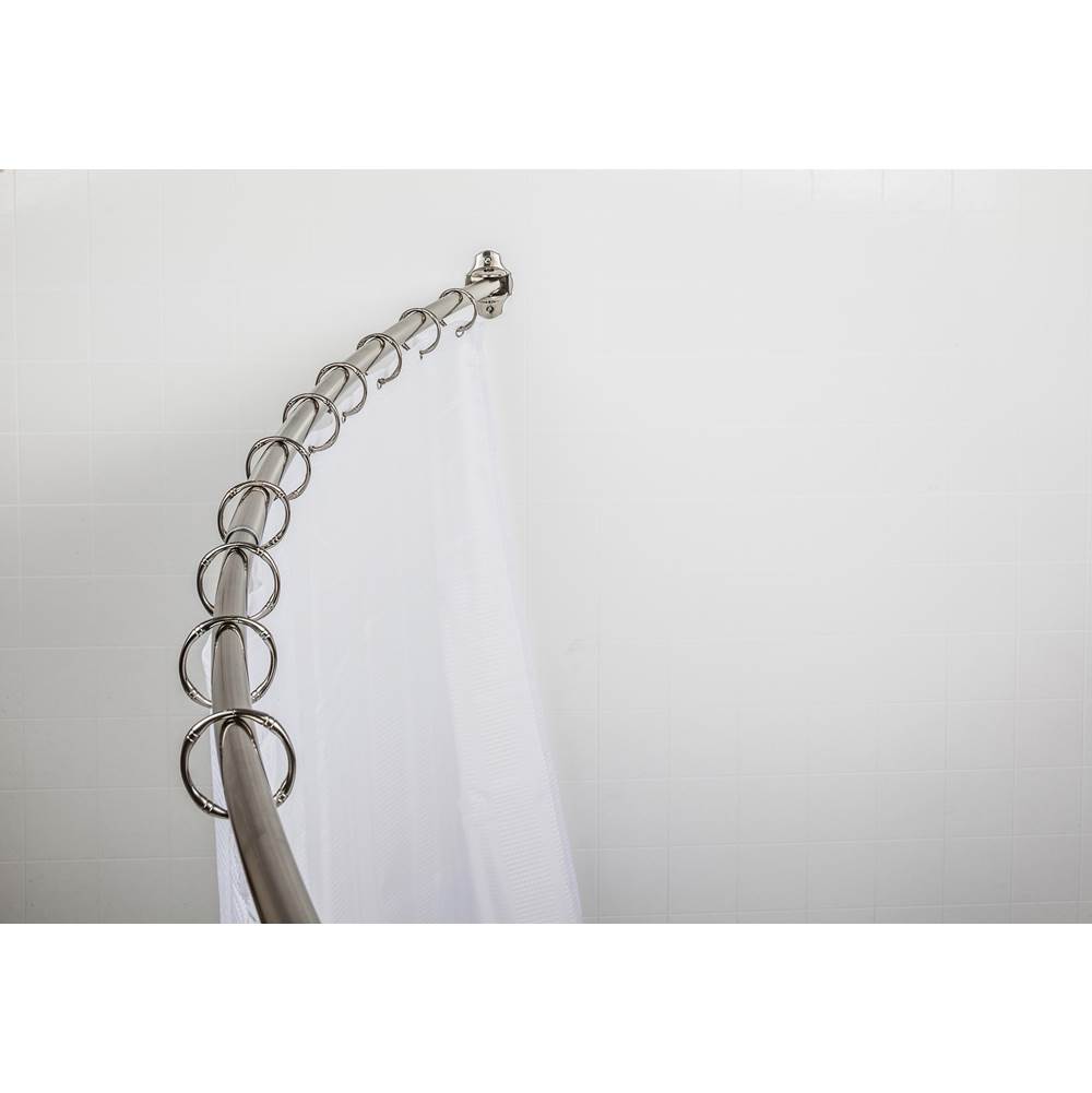 Hardware Resources Sr02 Sn R At Ord, Best Adjustable Curved Shower Curtain Rod