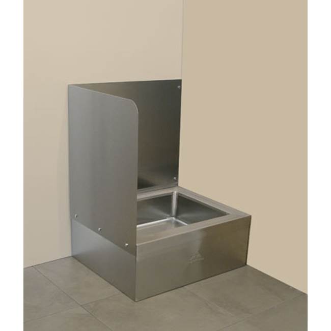 Advance Tabco Left side & back wall splash for 9-OP-20 & 9-OP-40 mop sink (field installed by others)