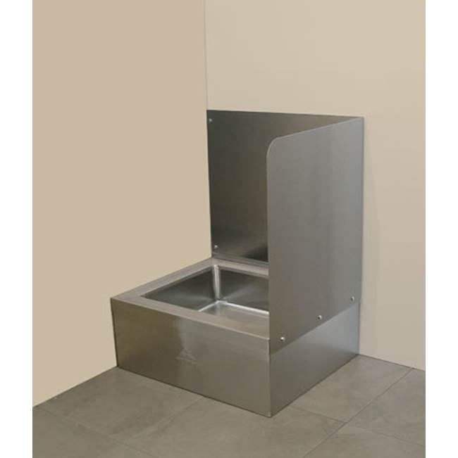 Advance Tabco Right side & back wall splash for 9-OP-20 & 9-OP-40 mop sink (field installed by others)