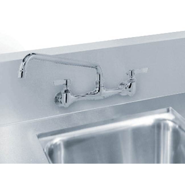Advance Tabco 5'' Table Splash with 2'' return is required for splash mounted faucet (per linear foot)