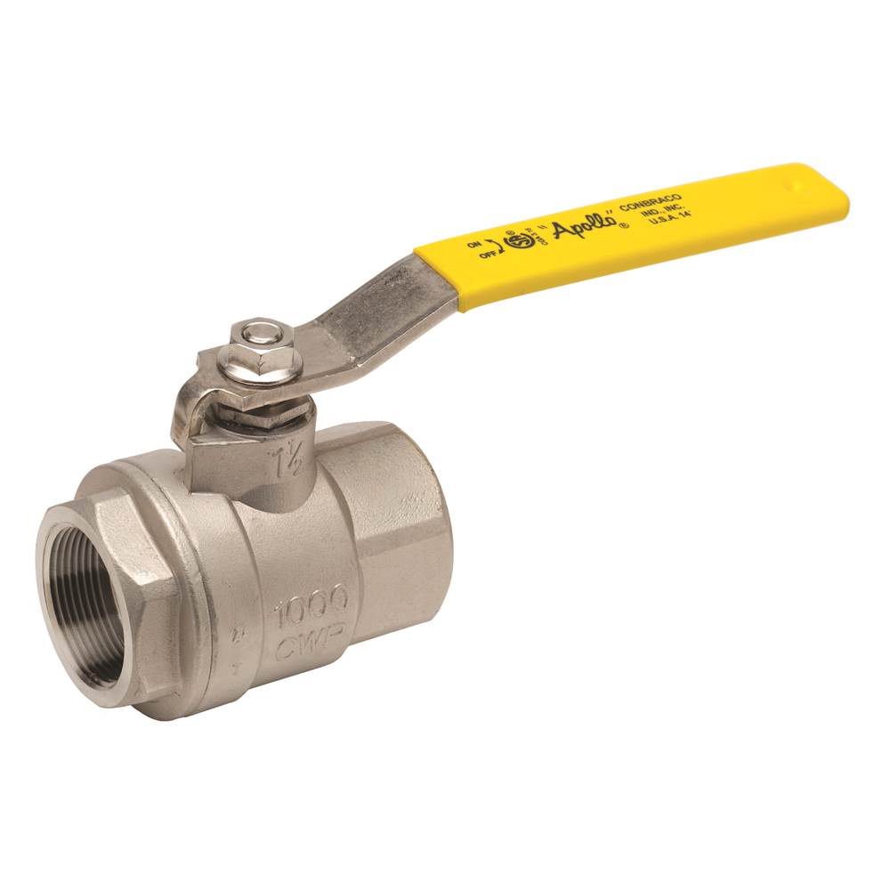 Apollo 2 Piece Full Port Stainless Steel Ball Valve With Standard Configuration, Csa Cga 3.16 3'' (2 X Fnpt)