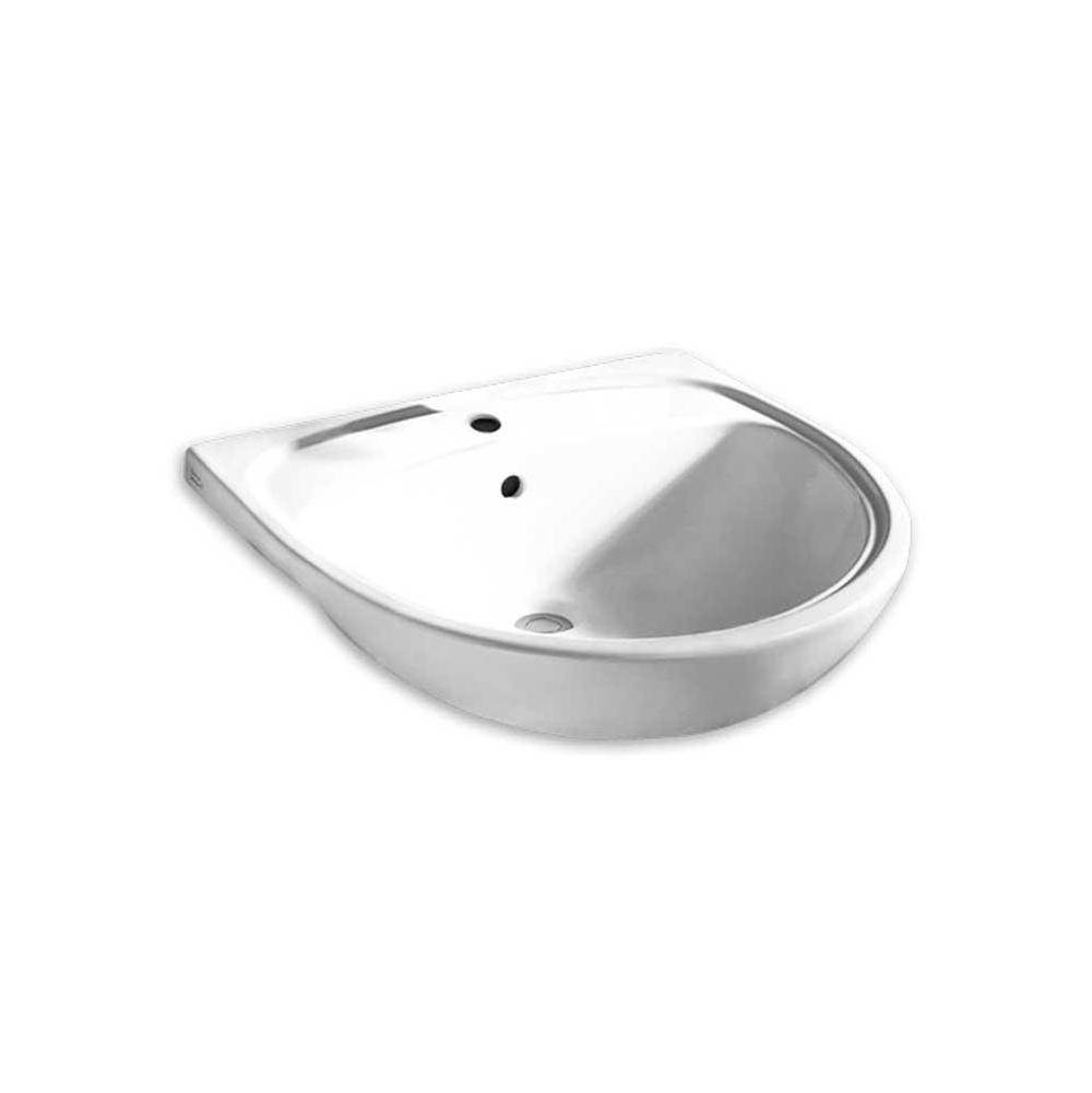American Standard Mezzo Semi-Countertop Sink Center Hole Only with Extra Hole for Lotion Dispenser