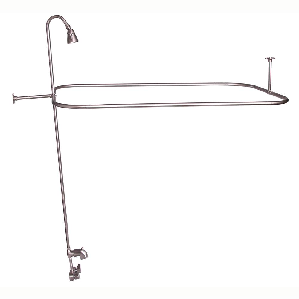 Barclay Converto Shower w/54'' Rect Rod, Code Spout, Brushed Nickel