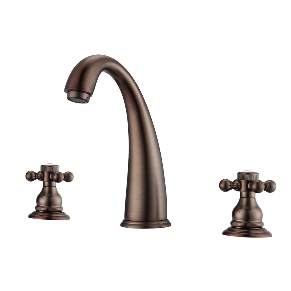 Barclay Maddox 8''cc Lav Faucet, withhoses,Button Cross Handles,ORB