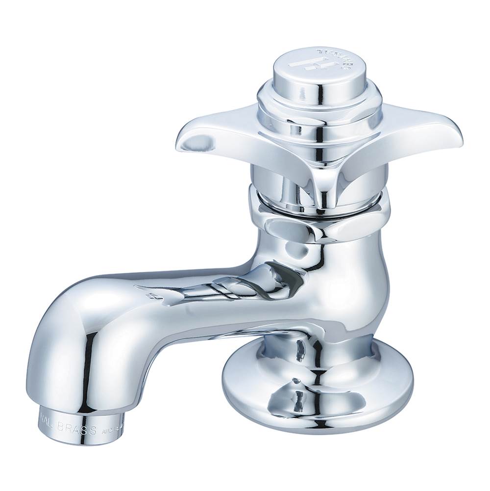 Central Brass Selfclose-Basin 4-Arm Hdl W/Aerator Hot-Pc