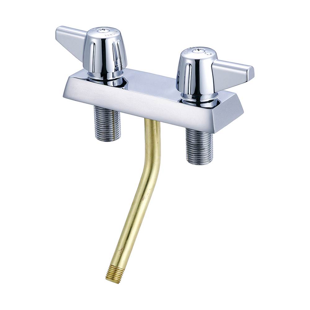 Central Brass Shampoo-4'' Cntrs Canopy Hdl 35 Degree Bottom Outlet Supply Tube-Pc