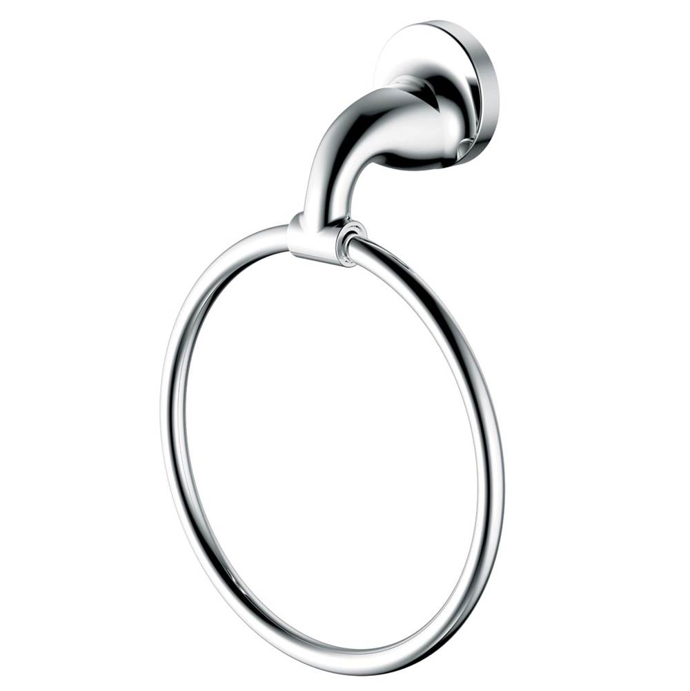 Compass Manufacturing Noble Polished Chrome Towel Ring