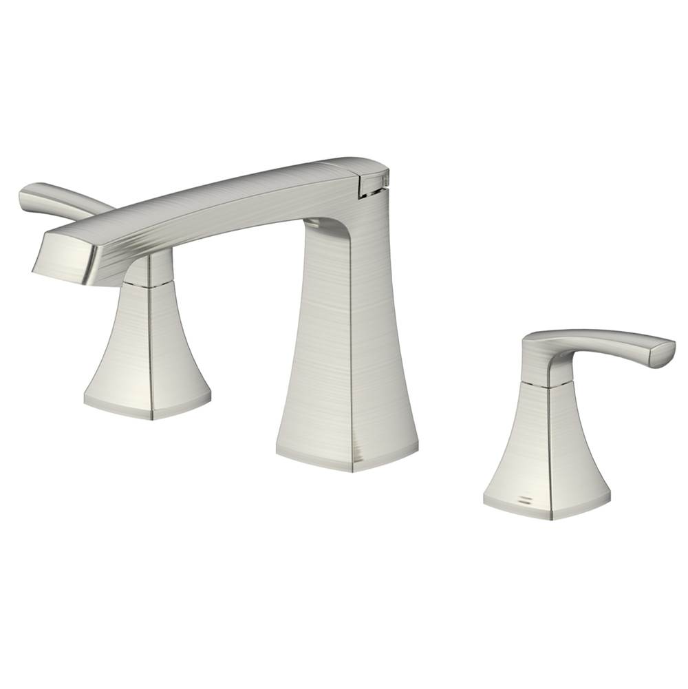 Compass Manufacturing Cardania 8402Bn Brushed Nickel Roman Tub Faucet, No Hand Held Shower