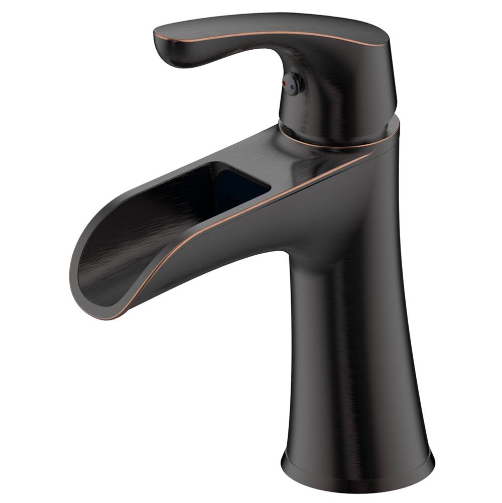 Compass Manufacturing Aegean 3179 Orb Oil Rubbed Bronze Single Handle Lavatory Faucet, W/Brass Popup
