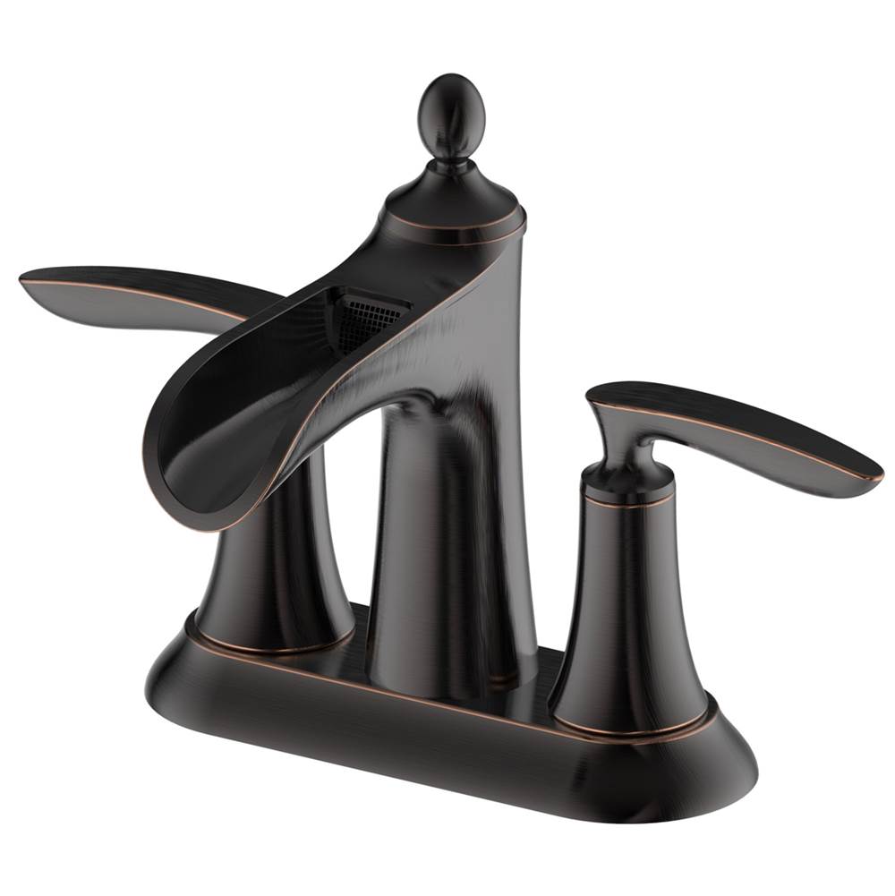 Compass Manufacturing Aegean 3285Orb Oil Rubbed Bronze Two Handle Lavatory Faucet, W/Brass Popup