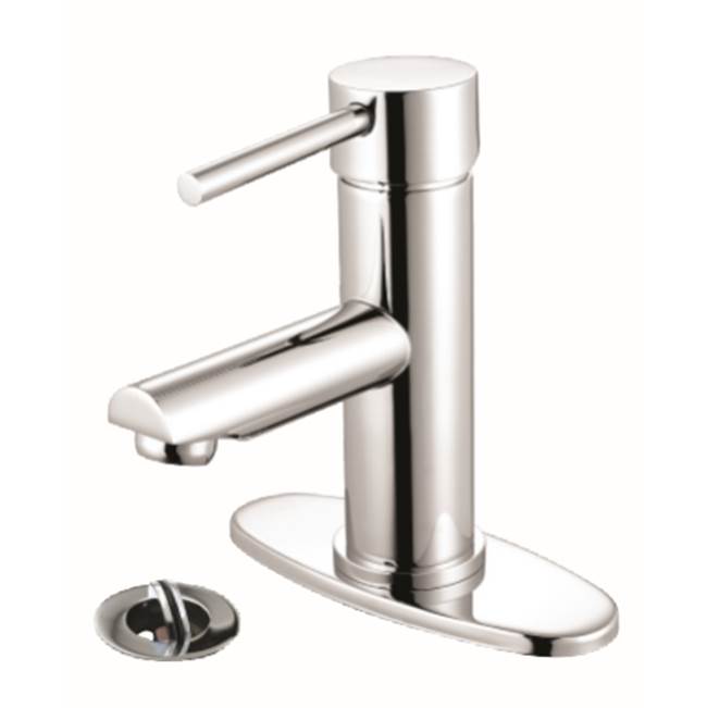 Compass Manufacturing Casmir Single Handle Lavatory Faucet, Chrome, With Spin Drain