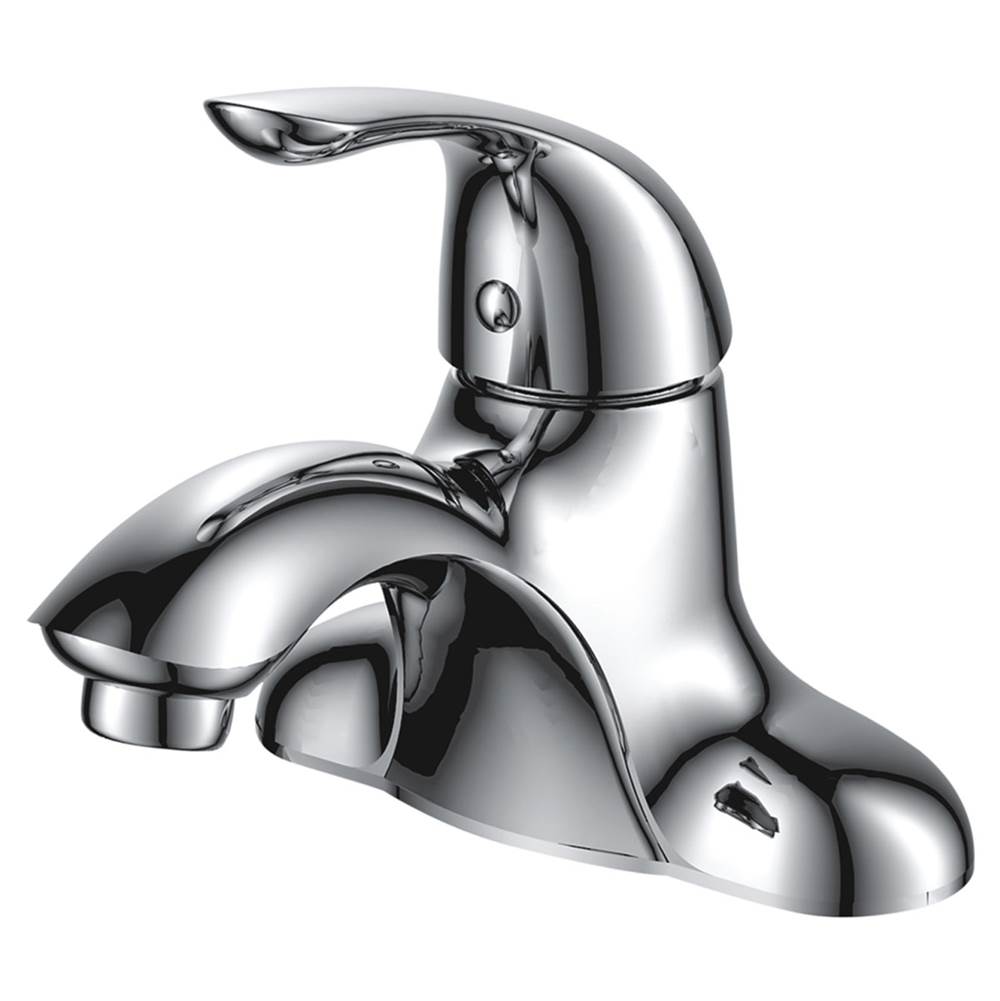 Compass Manufacturing Noble Single Handle Lavatory Faucet, With Brass Pop-Up Drain Chrome Finish