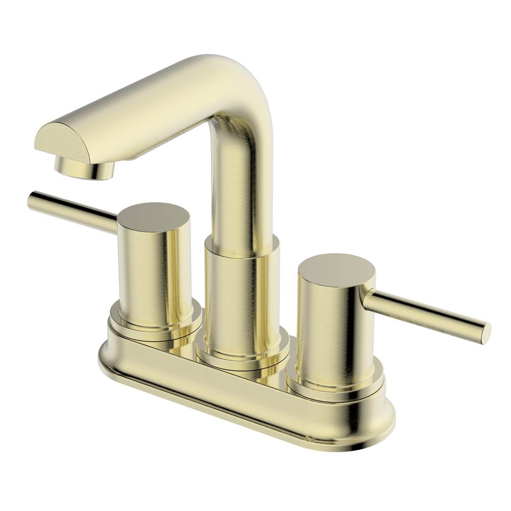 Compass Manufacturing Casmir Matte Gold Two Handle Lavatory Faucet