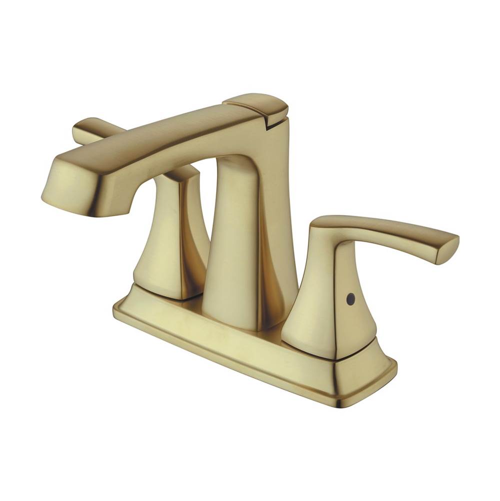 Compass Manufacturing Cardania Matte Gold Two Handle Lavatory Faucet