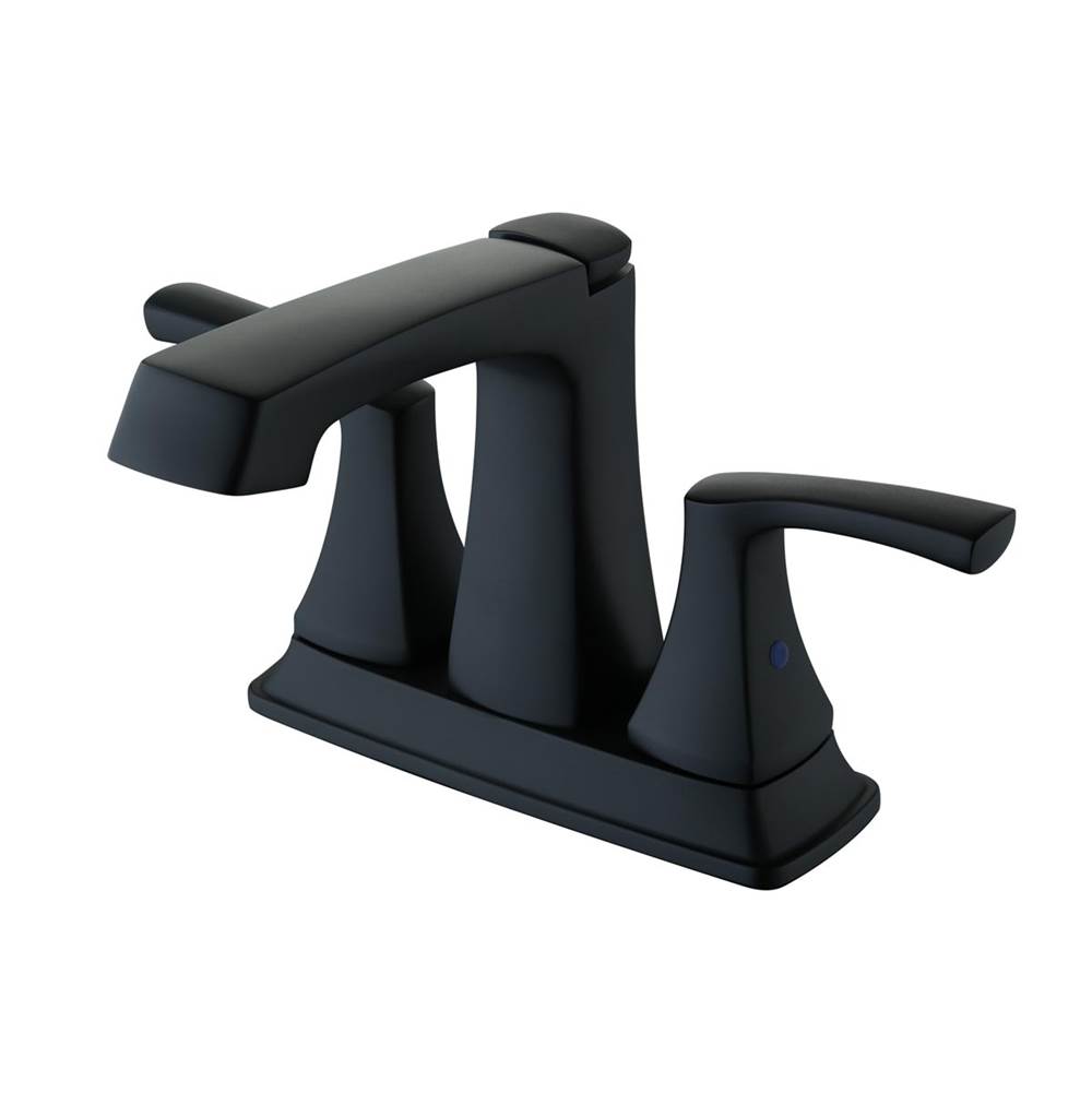 Compass Manufacturing Cardania Matte Black Two Handle Lavatory Faucet