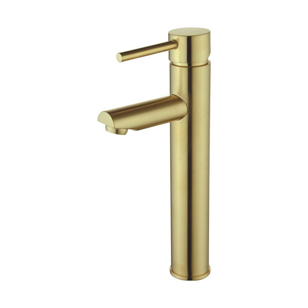 Compass Manufacturing Casmir Matte Gold Single Handle Vessel Faucet