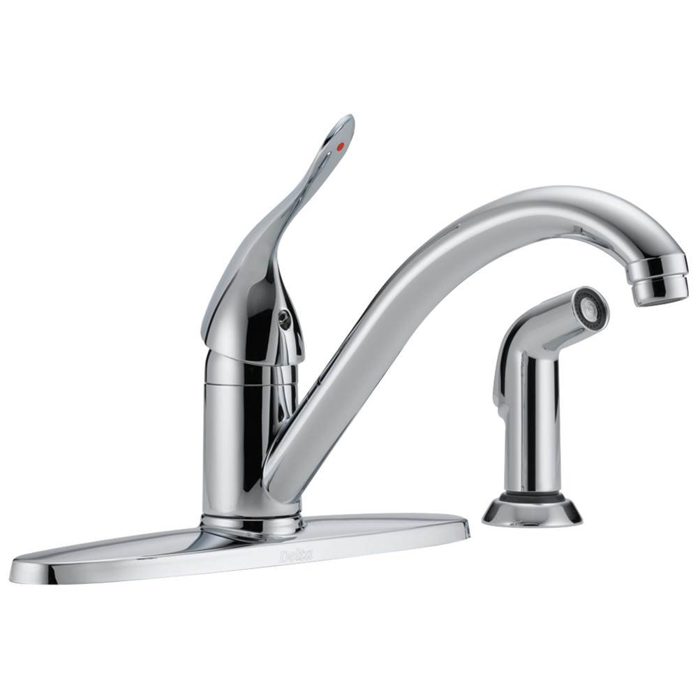 Delta Commercial Commercial HDF®: Single Handle Kitchen Faucet with Spray