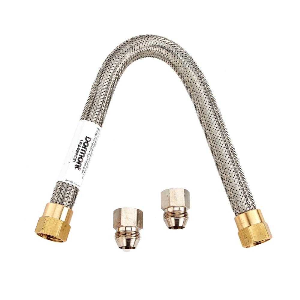 Dormont 3/4 IN ID, 36 In Long, High psi Water Connector, Female x Female Fittings