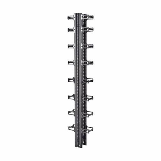 Eaton B-Line Rcm Plus Vertical Cable Manager, Dual Sided Low Density, 3''W X 96''H, Silv