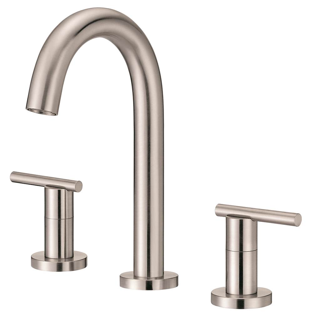 Gerber Plumbing Parma Trim Line 2H Widespread Lavatory Faucet w/ Metal Touch Down Drain 1.2gpm Brushed Nickel