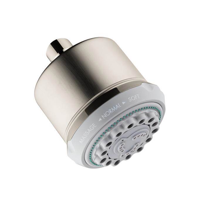 Hansgrohe Clubmaster Showerhead 3-Jet, 2.5 GPM in Brushed Nickel