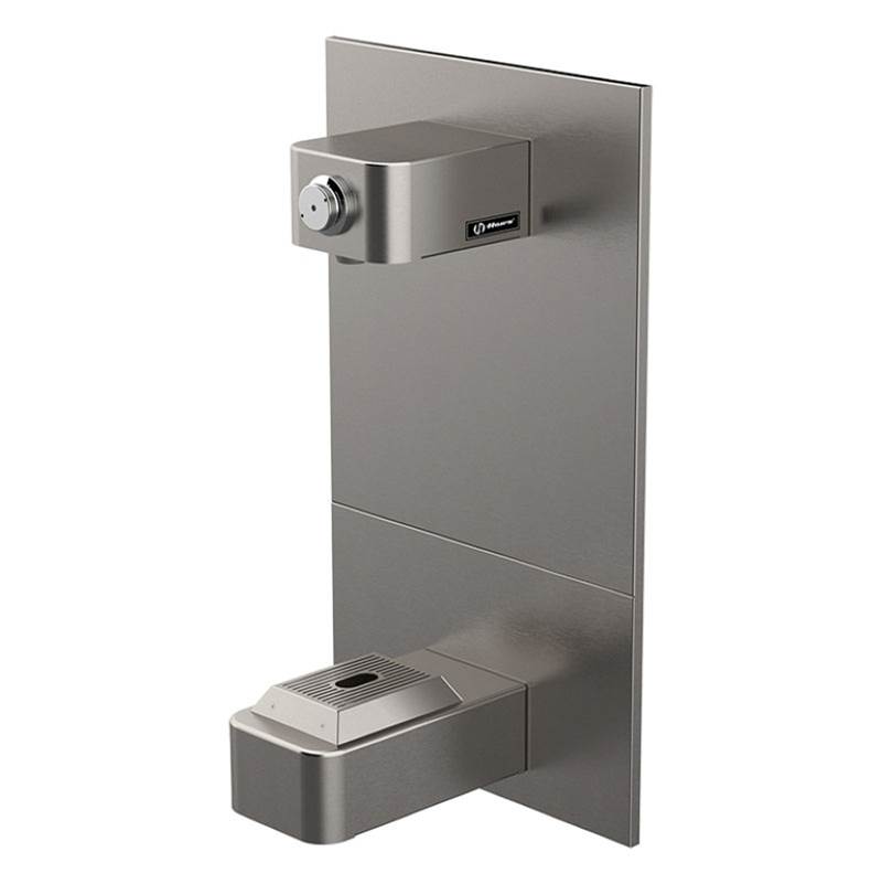 Haws Wall Mounted Bottle Filler with Drip Tray Drain