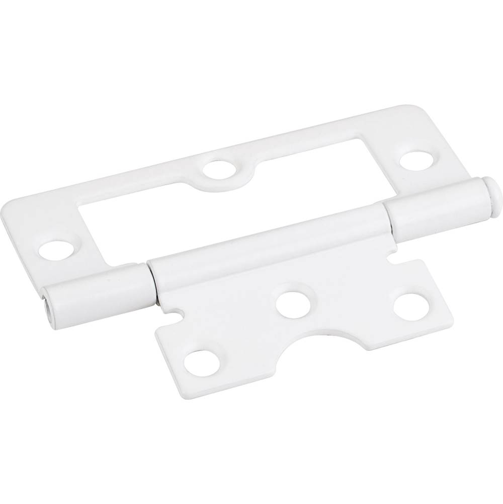 Hardware Resources Bright White 3'' Swaged Loose Pin Non-Mortise Hinge with 6 Holes