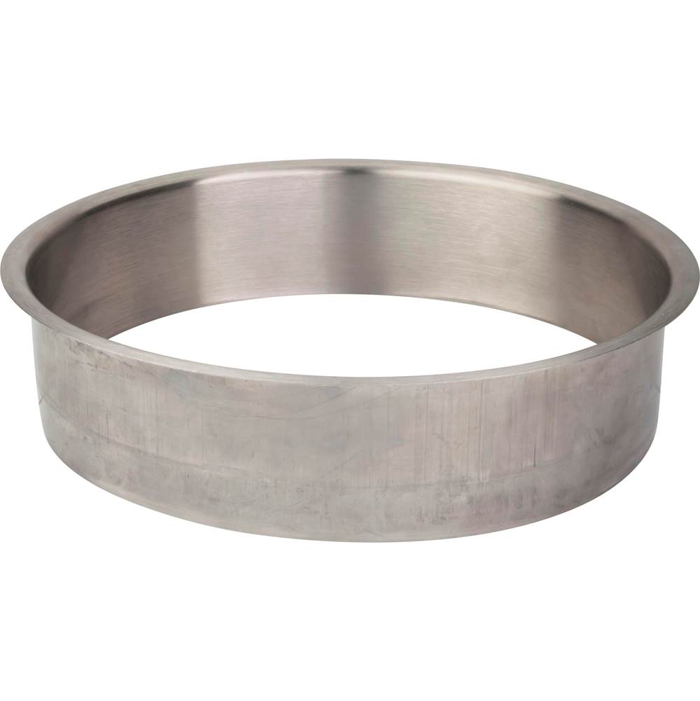 Hardware Resources 8'' Diameter 2'' Height Brushed Stainless Steel Trash Can Ring