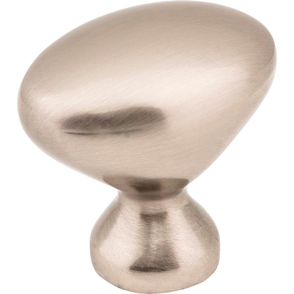Hardware Resources 1-1/4'' Overall Length Satin Nickel Oval Merryville Cabinet Knob