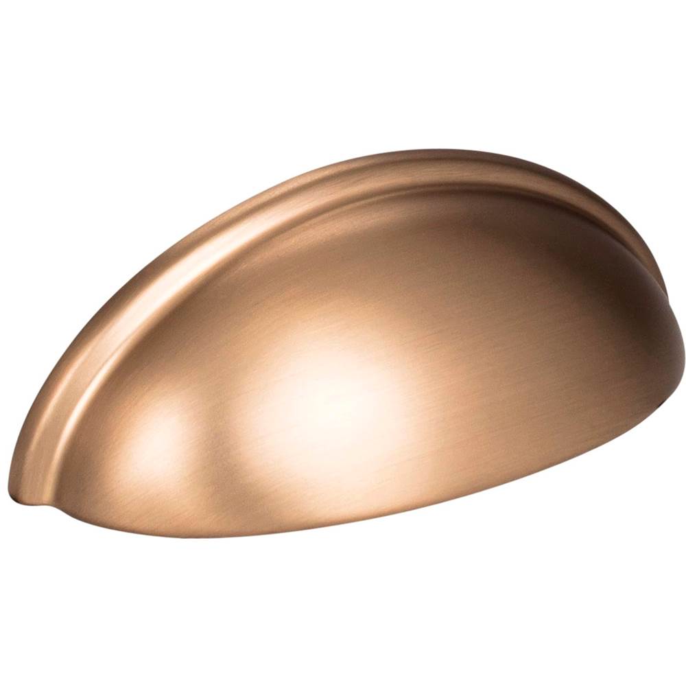 Hardware Resources 3'' Center-to-Center Satin Bronze Florence Cabinet Cup Pull