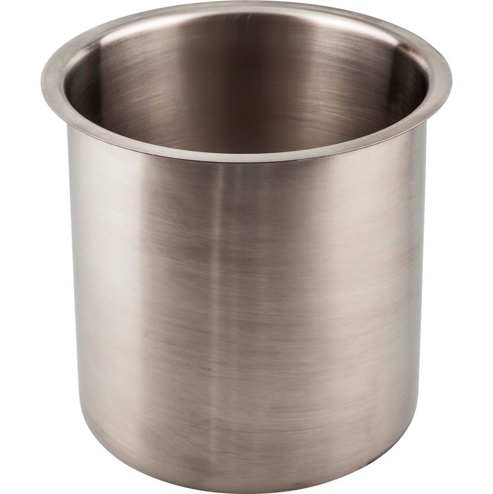 Hardware Resources 6'' Diameter 6'' Height Brushed Stainless Steel Trash Can Ring