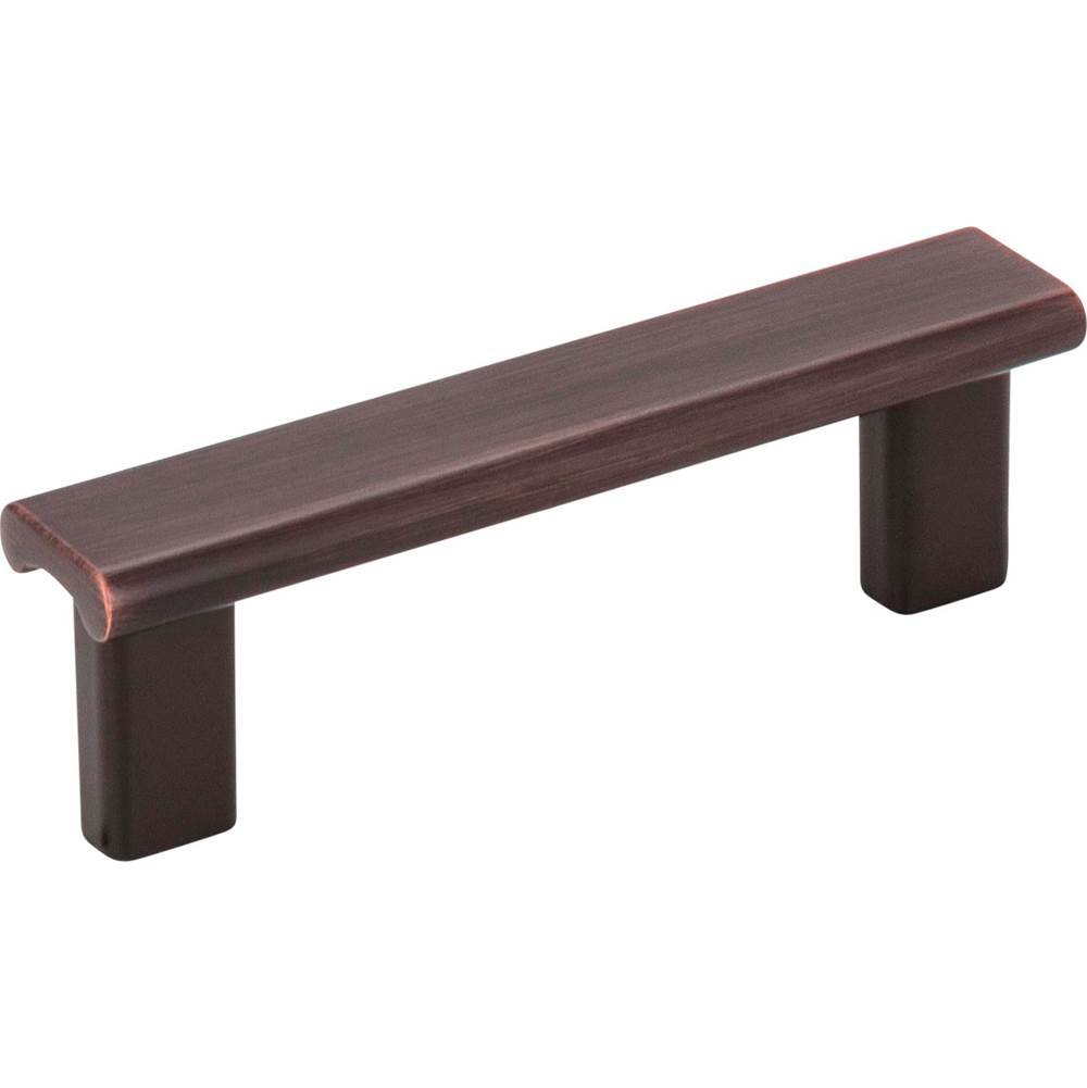 Hardware Resources 3'' Center-to-Center Brushed Oil Rubbed Bronze Square Park Cabinet Pull