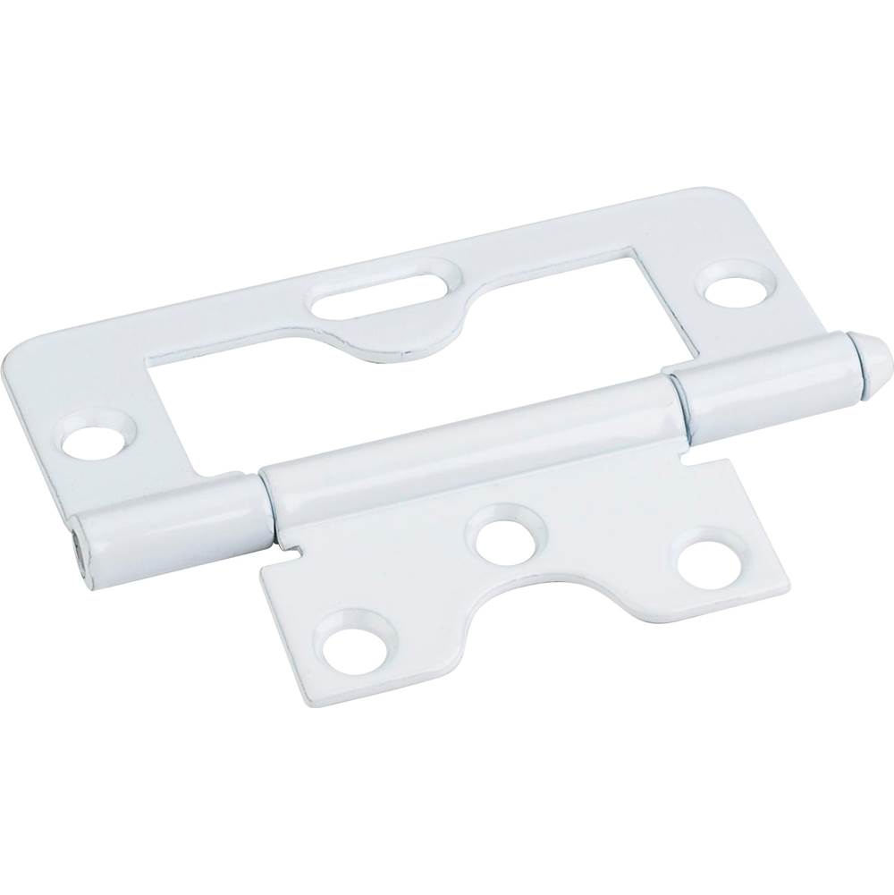 Hardware Resources White 3'' Swaged Loose Pin Non-Mortise Hinge with 1 Slot