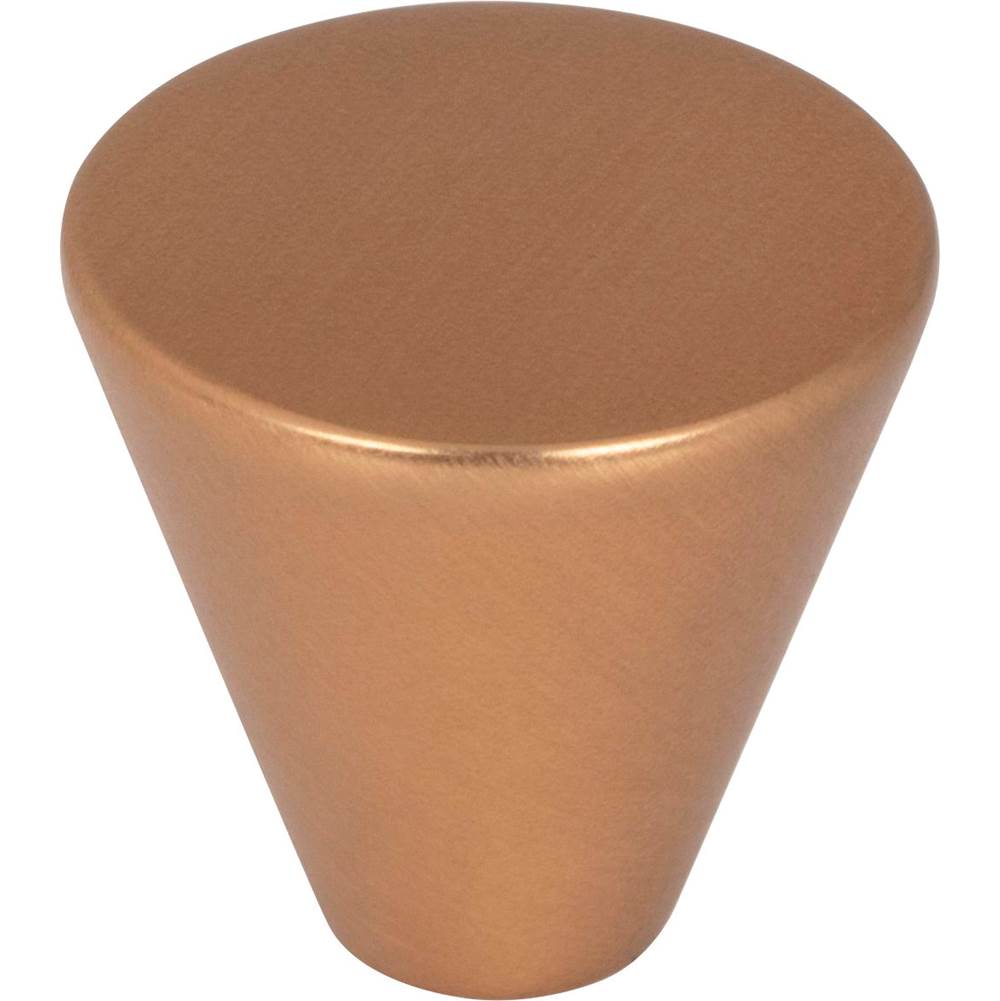 Hardware Resources 1'' Diameter Satin Bronze Conical Sedona Cabinet Knob