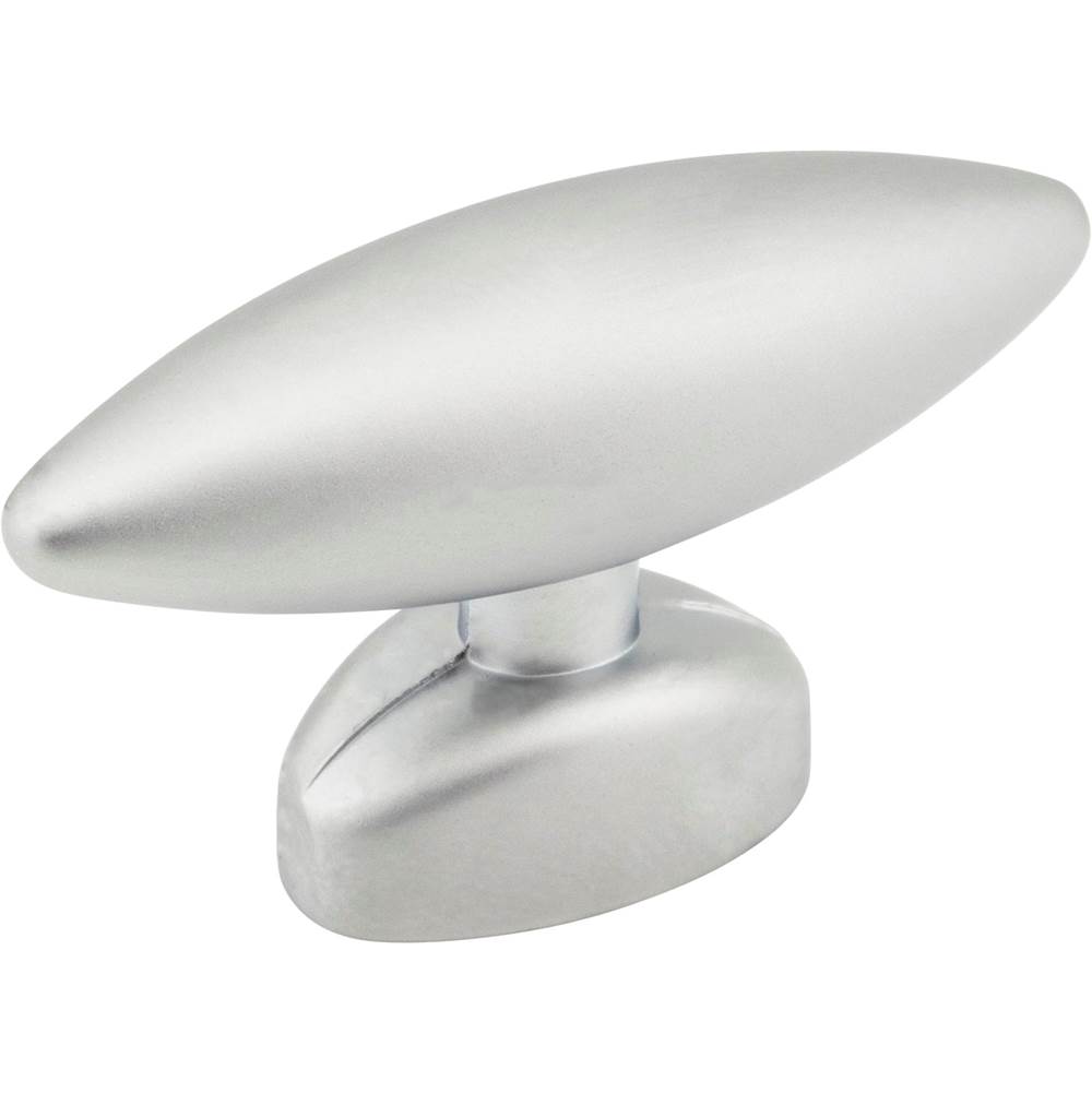 Hardware Resources 1-9/16'' Overall Length Matte Silver Football Verona Cabinet ''T'' Knob