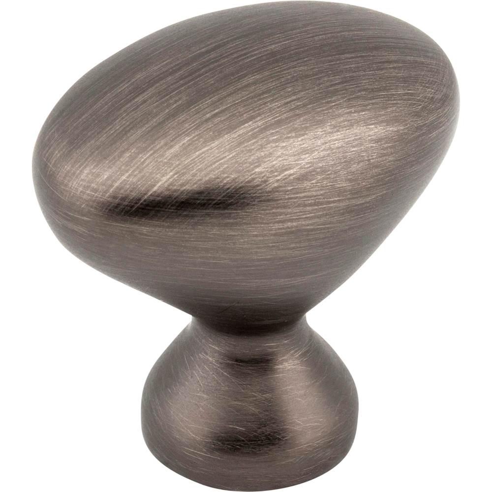 Hardware Resources 1-1/4'' Overall Length Brushed Pewter Oval Merryville Cabinet Knob