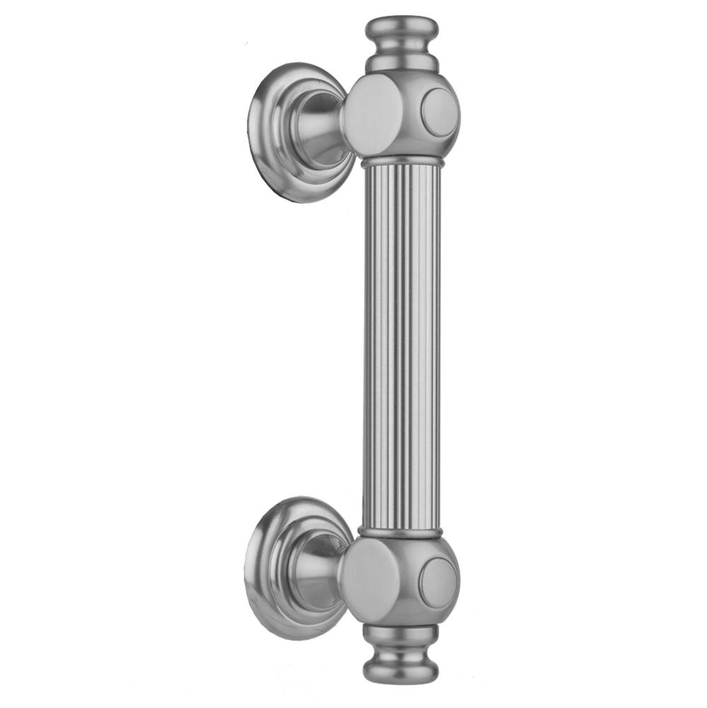 Jaclo 18'' H61 Reeded with End Caps Front Mount Shower Door Pull