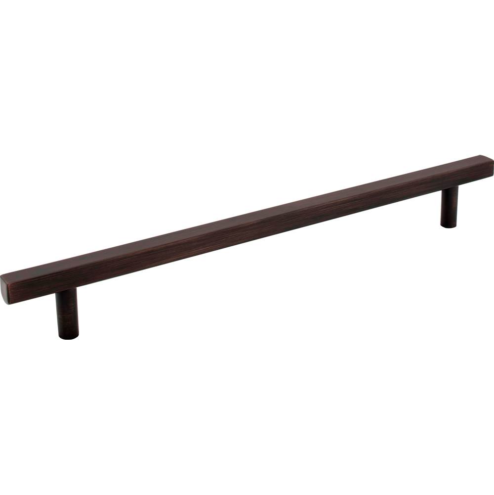 Jeffrey Alexander 12'' Center-to-Center Brushed Oil Rubbed Bronze Square Dominique Appliance Handle