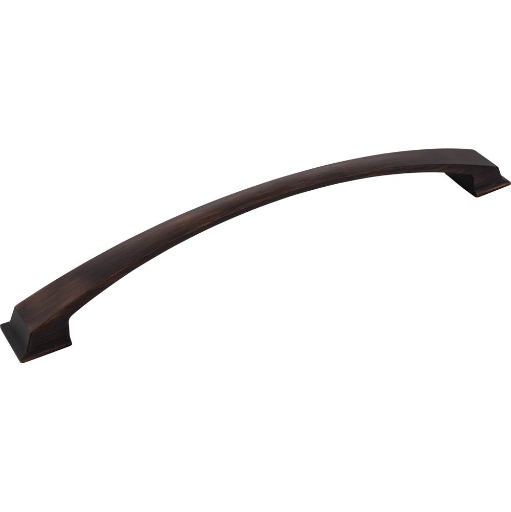 Jeffrey Alexander 12'' Center-to-Center Brushed Oil Rubbed Bronze Arched Roman Appliance Handle