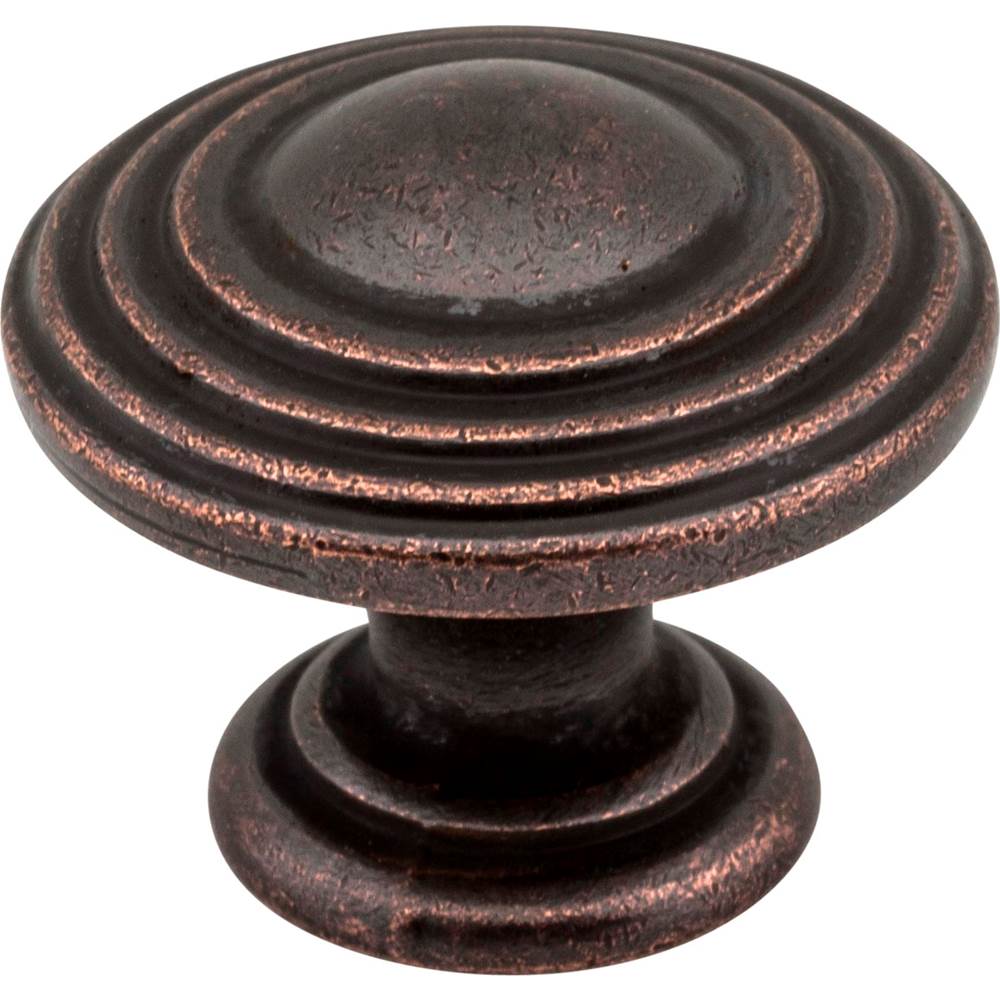 Jeffrey Alexander 1-1/4'' Diameter Distressed Oil Rubbed Bronze Stacked Bremen 2 Cabinet Knob