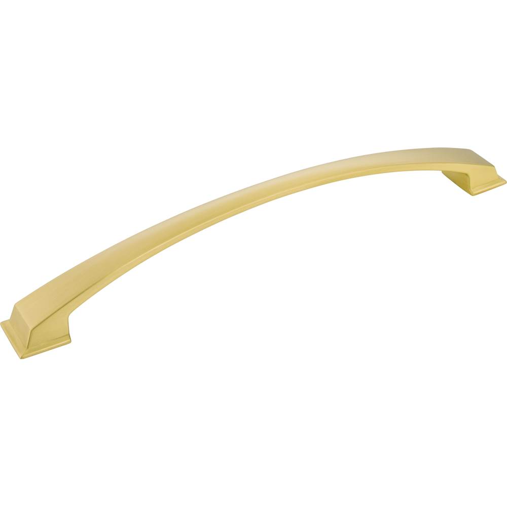 Jeffrey Alexander 12'' Center-to-Center Brushed Gold Arched Roman Appliance Handle