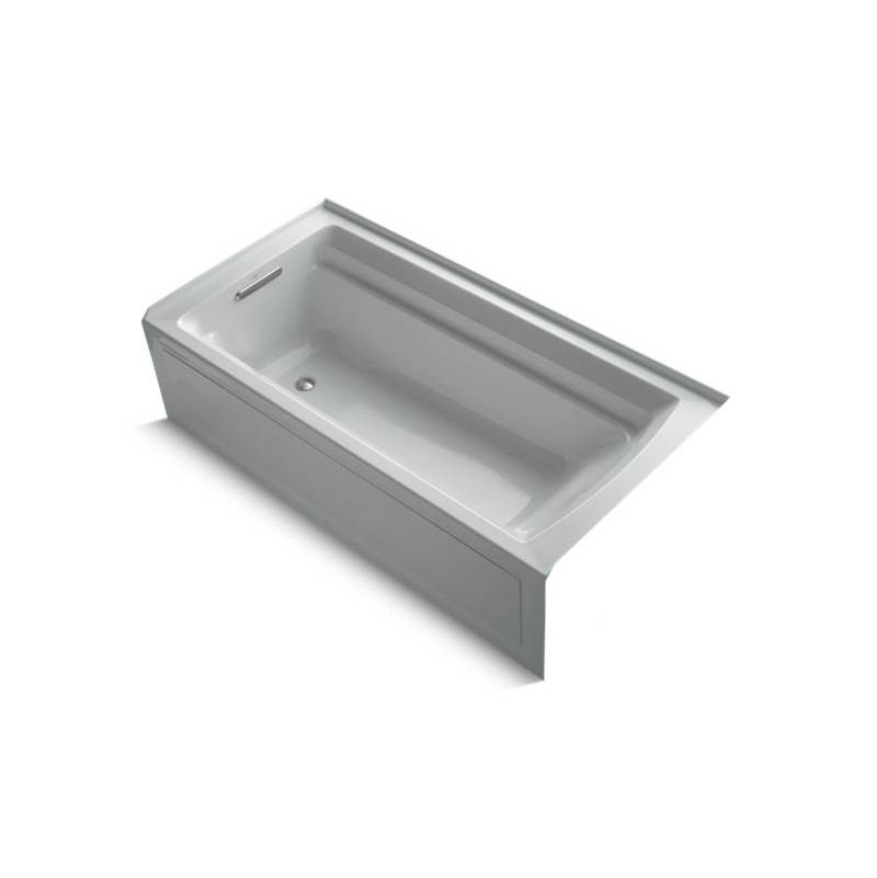 Kohler Archer® 72'' x 36'' alcove bath with Bask® heated surface and left-hand drain