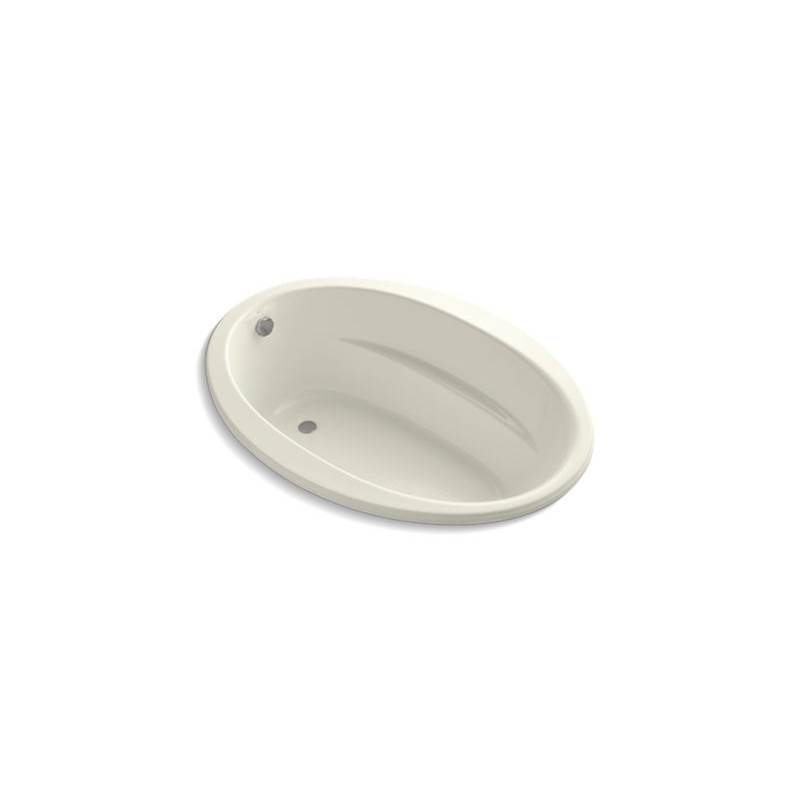 Kohler Sunward® 60'' x 42'' oval drop-in bath with Bask® heated surface and end drain