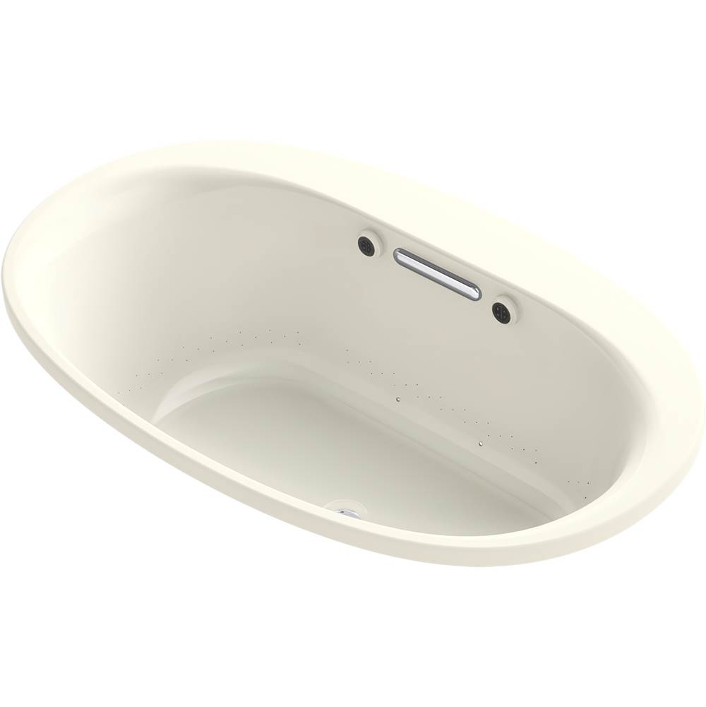 Kohler Underscore® Oval 59-11/16'' x 35-5/8'' heated BubbleMassage™ air bath with Bask® heated surface