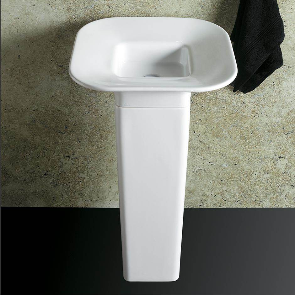 Lacava Porcelain pedestal for Bathroom Sink #8055, 9'' x 9'', 27 3/8''h