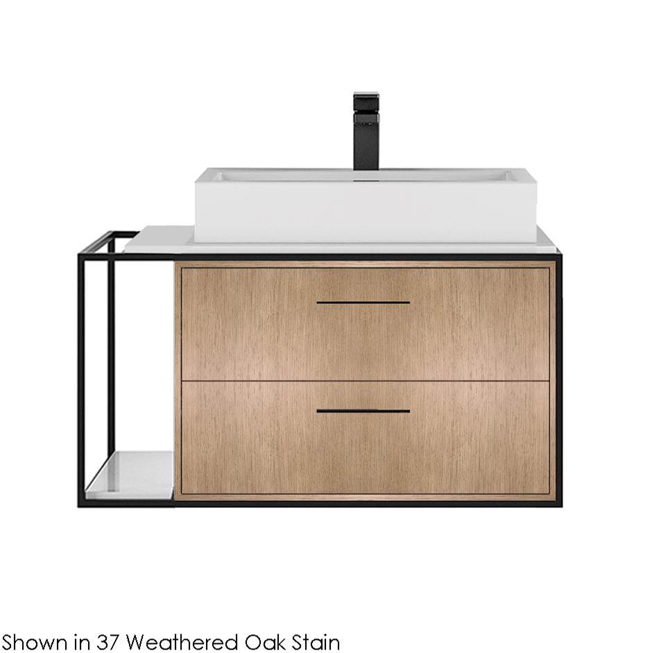 Lacava Metal frame  for wall-mount under-counter vanity LIN-VS-30R. Sold together with the cabinet and countertop.  W: 30'', D: 21'', H: 16''.