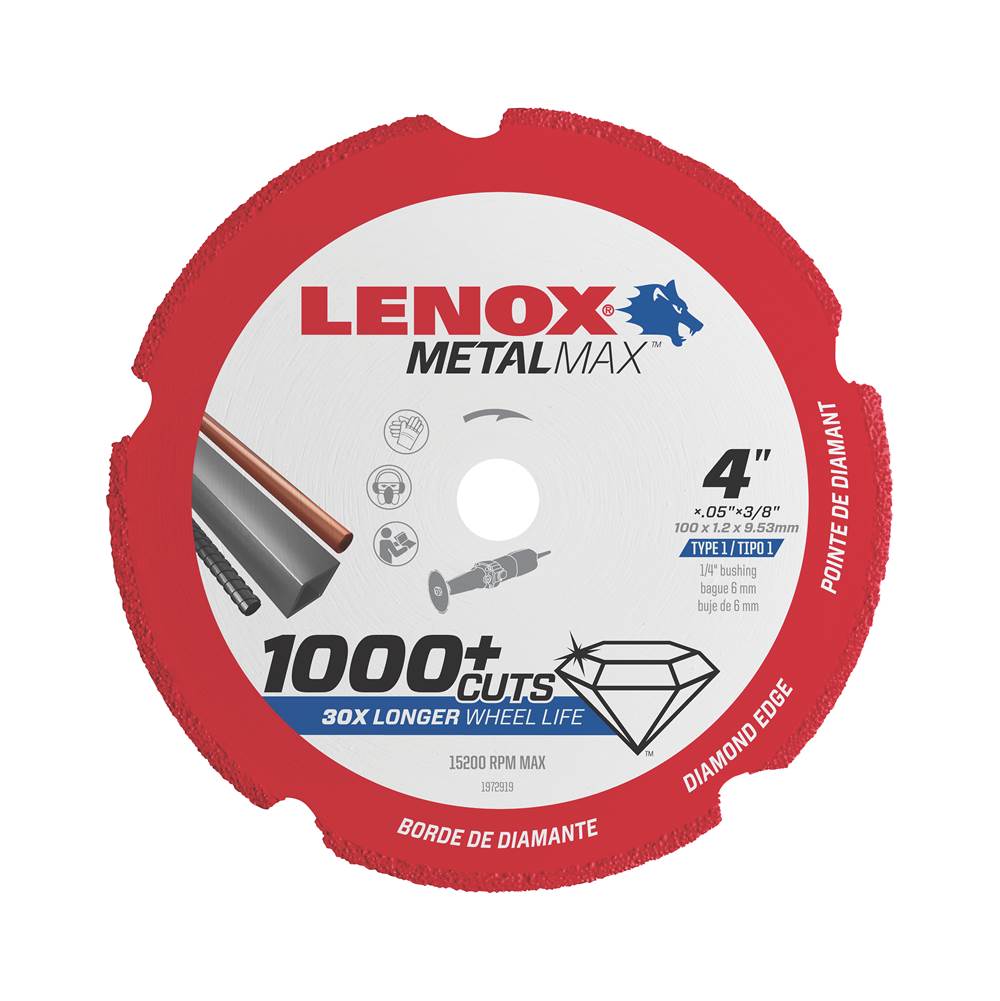 Lenox Tools Lenox Diam Cutoff Wheel Dg 4'' X 3/8''
