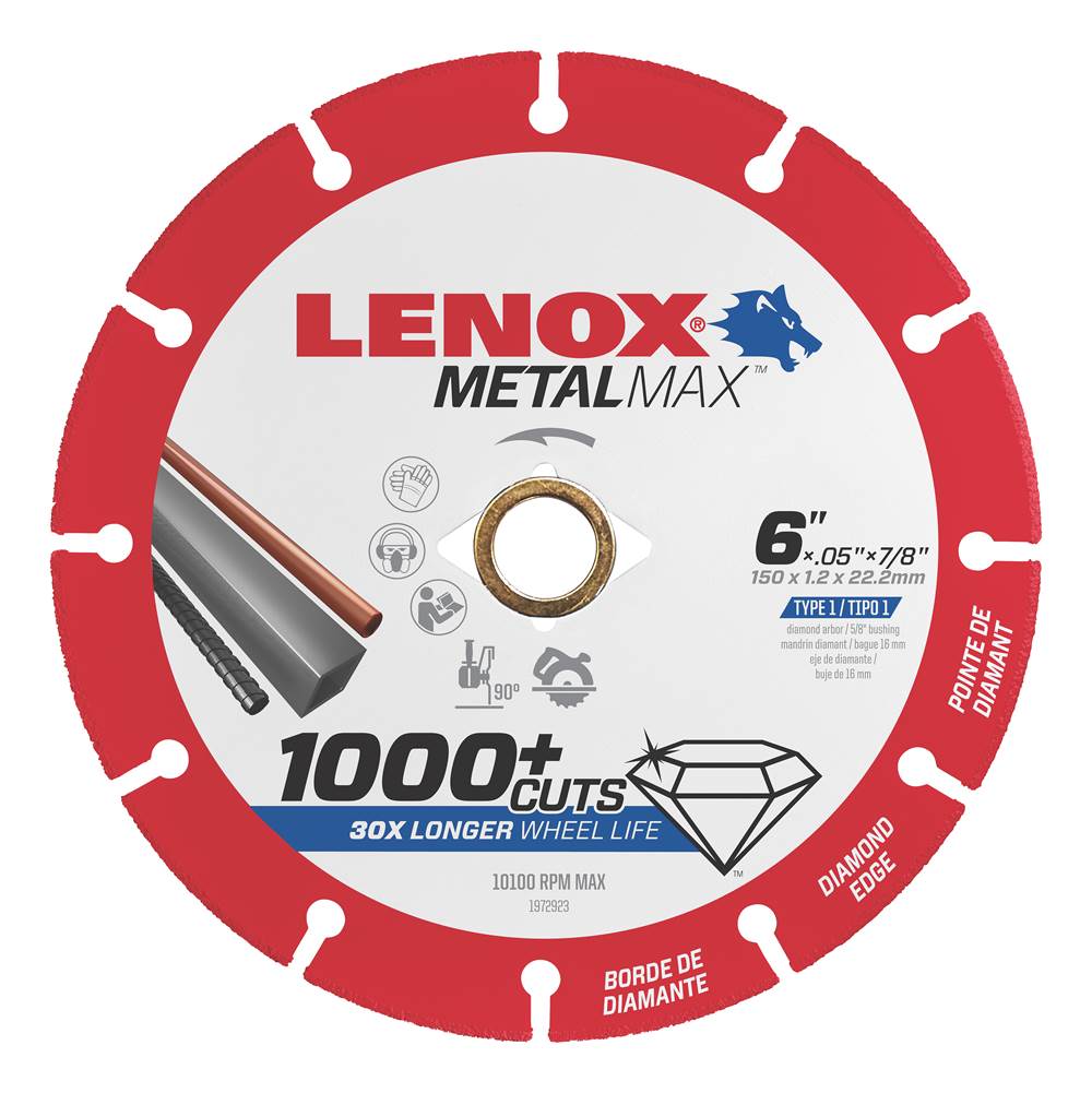 Lenox Tools Lenox Diam Cutoff Wheel Ag/Cs 6 X 7/8 In
