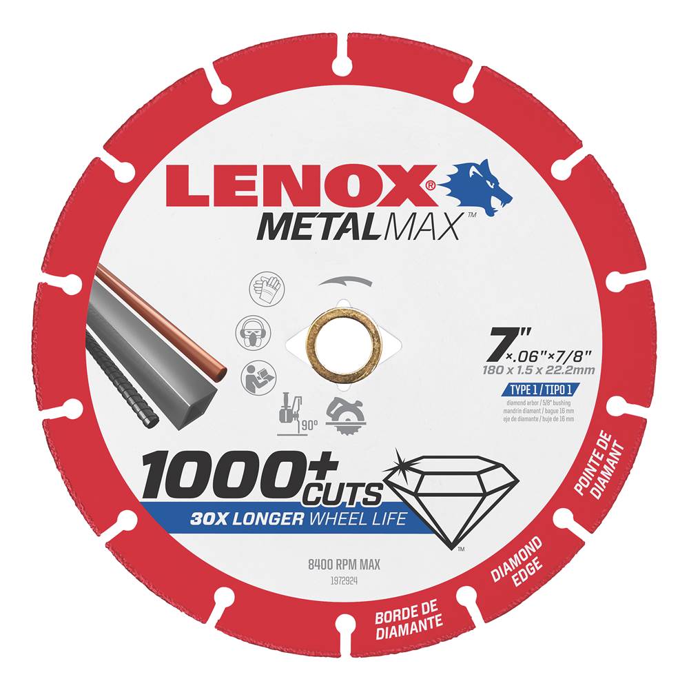 Lenox Tools Lenox Diam Cutoff Wheel Ag/Cs 7 X 7/8 In