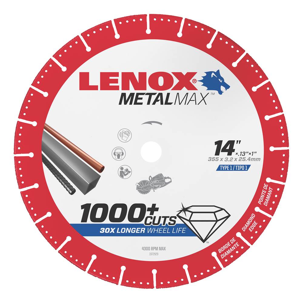Lenox Tools Lenox Diam Cutoff Wheel Gs 14'' X 1''